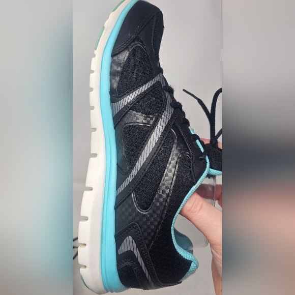 RYKA Elate Low Black /White /Blue Walking / Running Shoes Women's Sz 10 - Picture 7 of 12